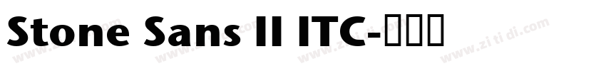Stone Sans II ITC字体转换